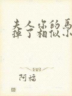 夫人你的马甲又掉了相似小说