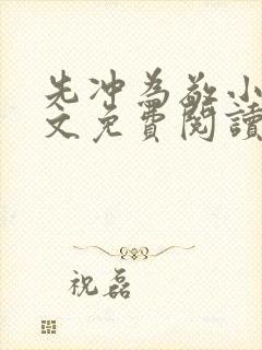 先冲为敬小说全文免费阅读无弹窗