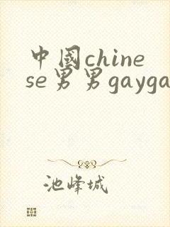 中国chinese男男gaygay网站封面