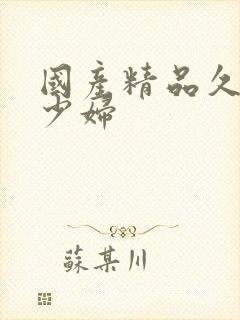 国产精品久久久少妇