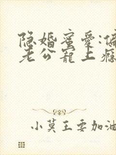 隐婚蜜爱:偏执老公宠上瘾最新