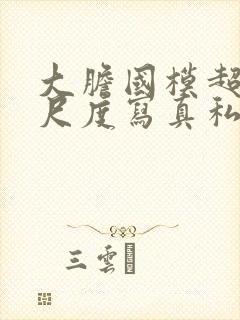 大胆国模超超大尺度写真私拍在线播