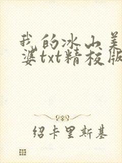 我的冰山美女老婆txt精校版
