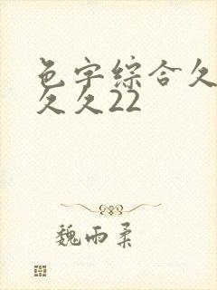 色字综合久久久久久22