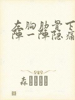 左胸肋骨下方一阵一阵隐痛