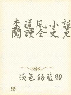 李道风小说在线阅读全文免费无弹窗