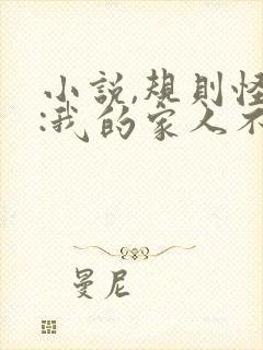 小说,规则怪谈:我的家人不正常封面