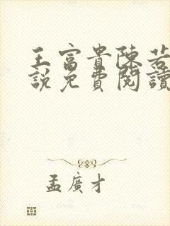 王富贵陈若兮小说免费阅读