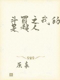 斗罗之我的武魂是超人封面