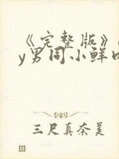 《完整版》gay男同小鲜肉射精