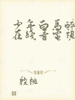 少年白马醉春风在线看电视剧