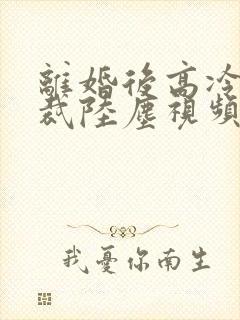 离婚后高冷女总裁陆尘视频封面