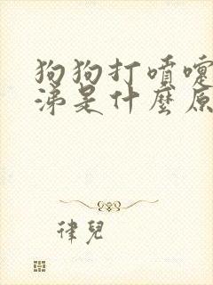 狗狗打喷嚏流鼻涕是什么原因