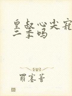 皇叔心尖宠有第二季吗