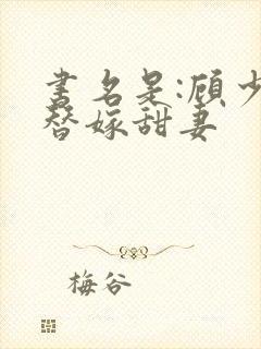 书名是:顾少的替嫁甜妻