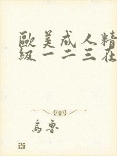 欧美成人精品三级一二三在线