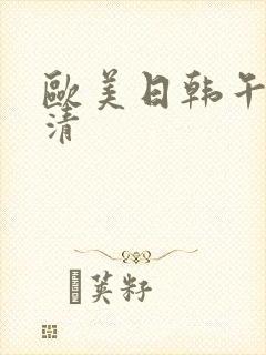 欧美日韩午夜高清