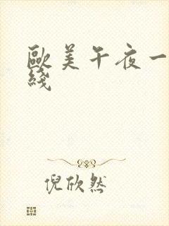 欧美午夜一级在线