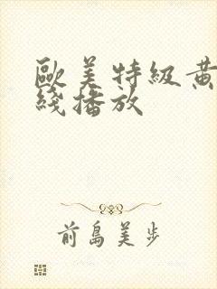 欧美特级黄片在线播放