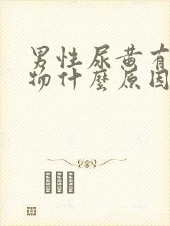 男性尿黄有沉淀物什么原因封面