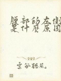 腹部的左侧疼痛是什么原因