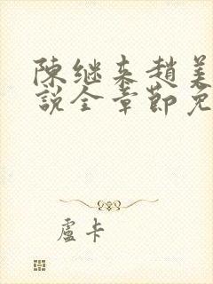 陈继来赵美媛小说全章节免费阅读封面