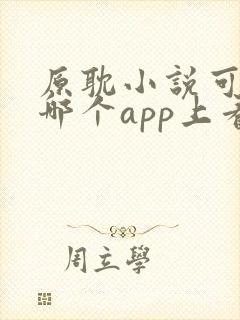 原耽小说可以在哪个app上看