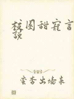 校园甜宠言情小说