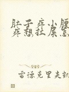 肚子疼小腹下坠疼想拉屎怎么回事