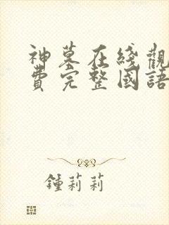 神墓在线观看免费完整国语高清