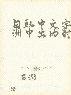 日韩中文字幕亚洲中出内射封面