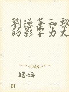 刘德华和黎明谁的影响力大