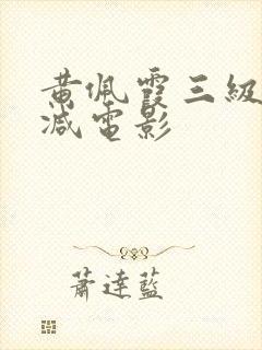 黄佩霞三级无删减电影封面