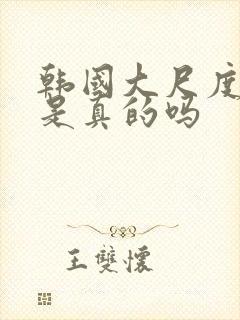 韩国大尺度电影是真的吗