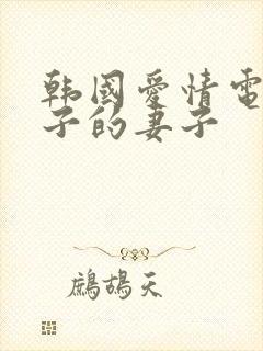 韩国爱情电影儿子的妻子