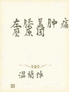 左膝盖肿痛是什么原因