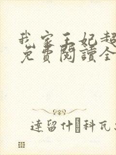 我家王妃超凶的免费阅读全文