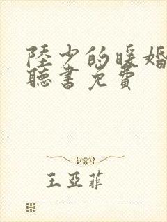 陆少的暖婚新妻听书免费