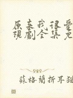 原来我很爱你电视剧全集免费观看封面