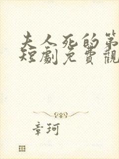 夫人死的第三年短剧免费观看