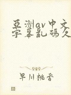 亚洲av中文字字幕乱码久久