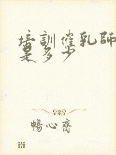 培训催乳师费用是多少