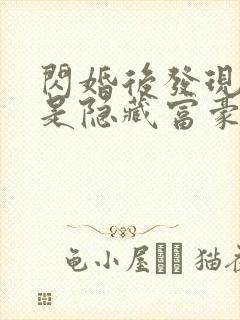 闪婚后发现老公是隐藏富豪未删减版短剧