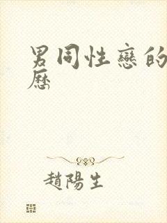 男同性恋的性经历封面