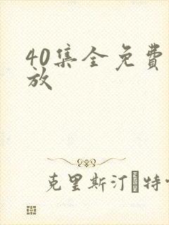 40集全免费播放
