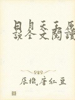 日月天王原著小说全文阅读