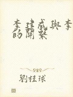 李建成与李世民的关系