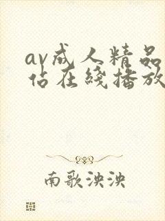 av成人精品网站在线播放