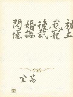 闪婚后,我被千亿总裁宠上天封面