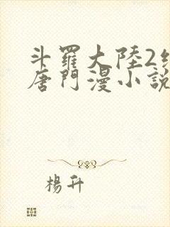 斗罗大陆2绝世唐门漫小说封面